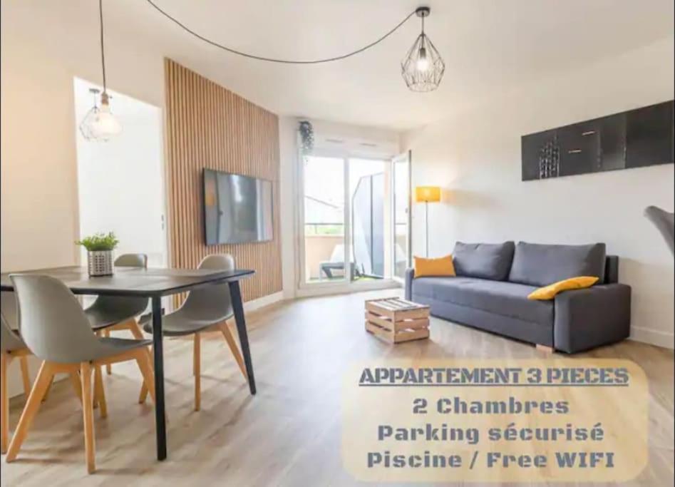 *T3*Toulouse Purpan+Parking+Piscine Apartman Kültér fotó